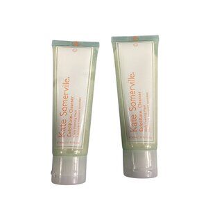 Kate Somerville ExfoliKate Cleanser Daily Foaming Wash Set Of 2 1.7 Oz Each New